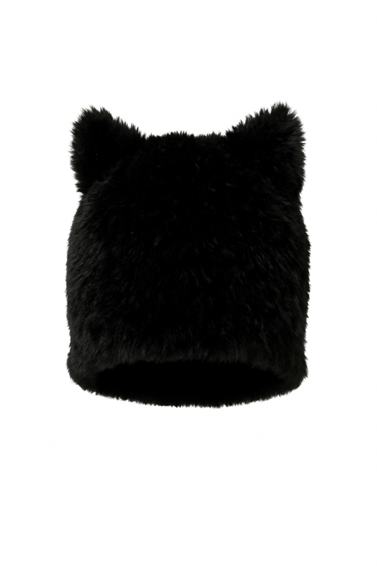 Black Fuzzy beanie