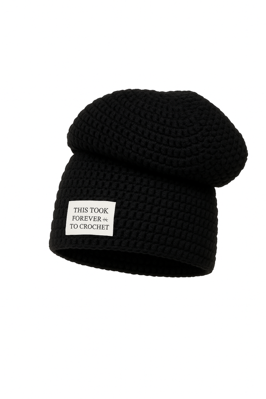 Midnight black beanie